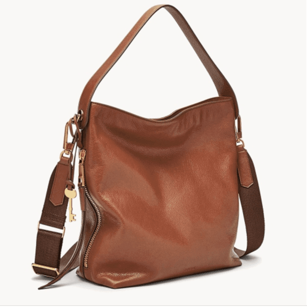 Leather shoulder bag
